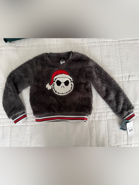 Disney Other - Disney Nightmare Before Christmas Jack Skellington Sherpa Pullover NWT 4T